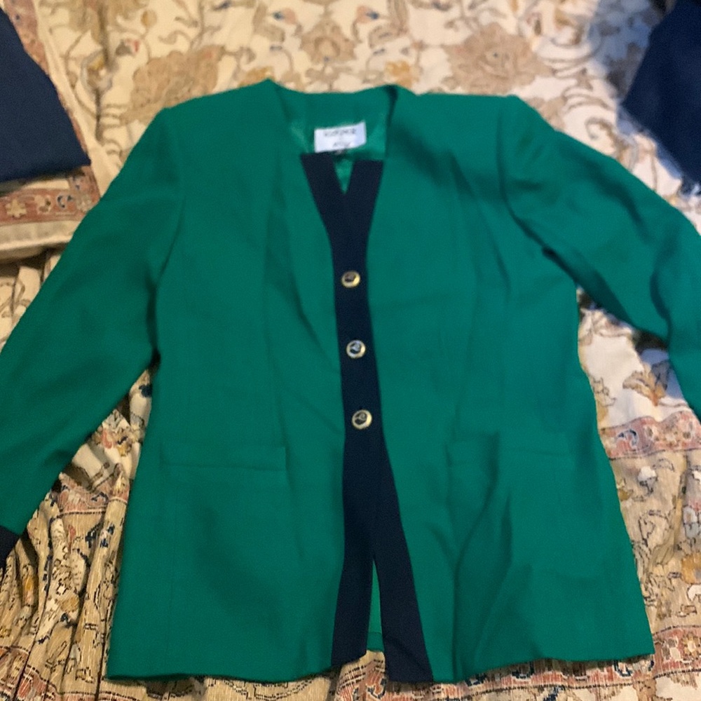 Kasper vintage green blazer